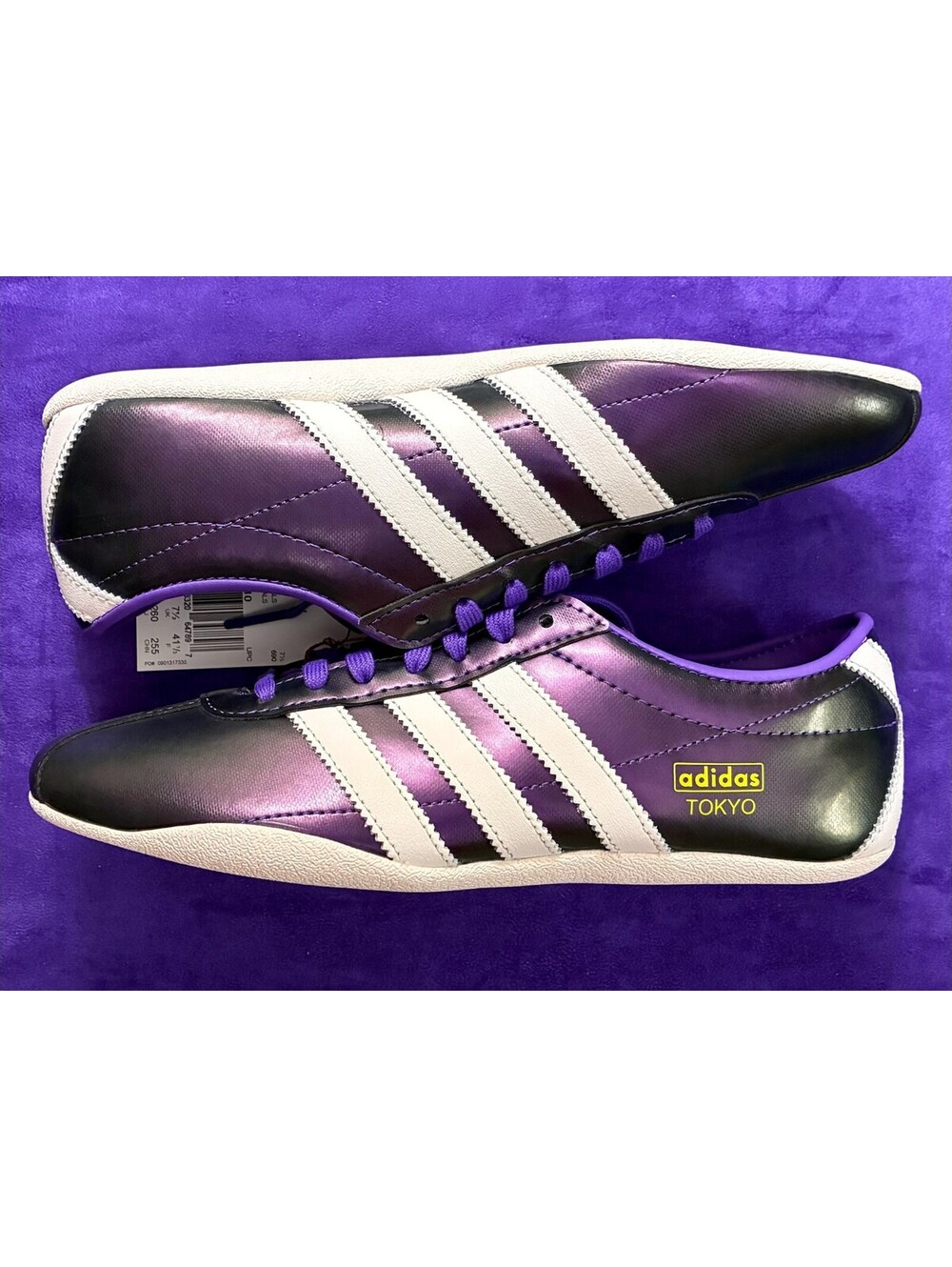 Adidas Originals Tokyo W Metallic Purple Sneakers Womens Size 9